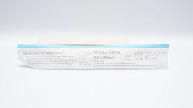 BD 381423 Insyte Autoguard Shielded IV Cath. 22Ga x 1.00inch x 35 mL/min (x)